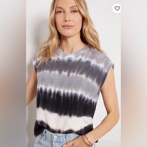 EVEREVE James Sleeveless Tie-Dye Knit Sweater Pullover Size Small Boxy Crewneck